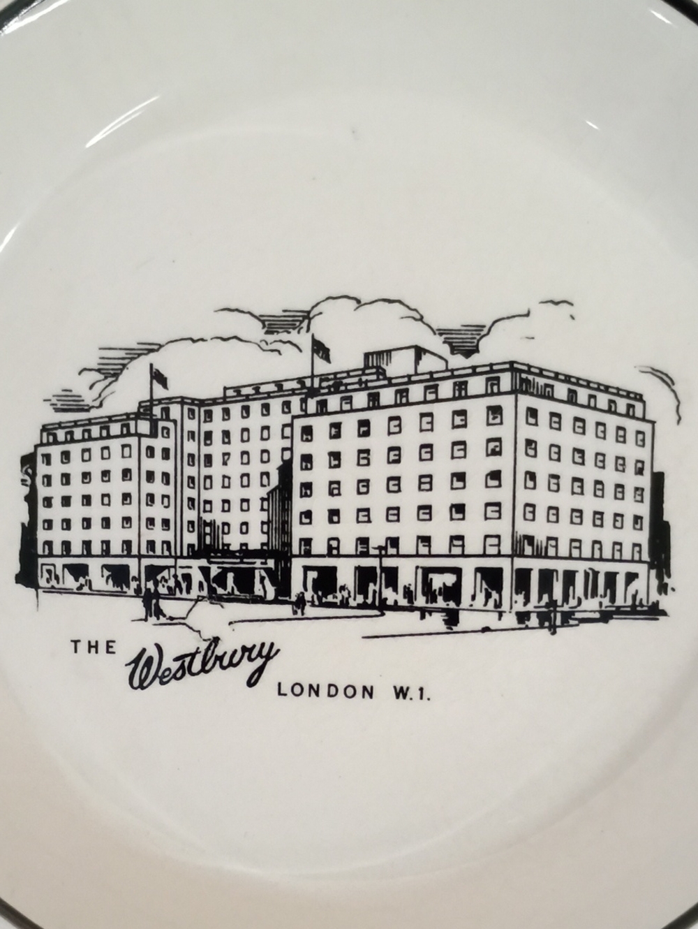 The Westbury Hotel, London, Trinket Dish - Vintage 60s - Picture 2 of 8